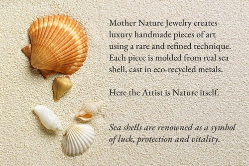 Dainty Sea Shell Earrings, Solid Gold (9K, 14K, or 18K Options) RETAIL