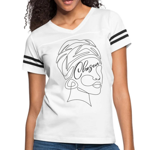 Womens Vintage Sport Graphic T-shirt - Say it Soul - ??hosen’ Black